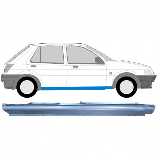 Tröskelplåt för Ford Fiesta 1989-1995 / Höger 6567