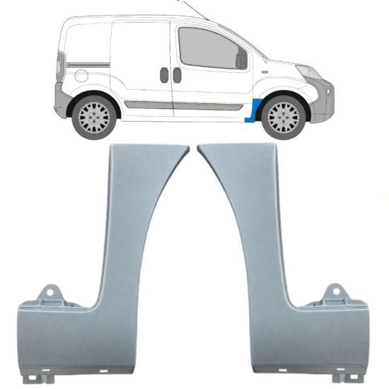 Reparationspanel till framskärm för Peugeot Bipper 2007-2017 / Vänster+Höger 16946