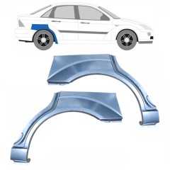 Sidovägg hjulhuskant för Ford Focus 1998-2004 / Vänster+Höger / SEDAN / Set 6562