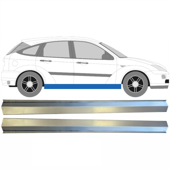 Tröskelplåt reparationspanel för Ford Focus 1998-2004 / Vänster+Höger / Set 14784 Tröskelplåt reparationspanel för Ford Focus 1998-2004 / Vänster+Höger / Set 14784