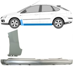 Tröskel + fram skärm reparationspanel för Ford Focus 2004-2010 / Vänster / Set 8736