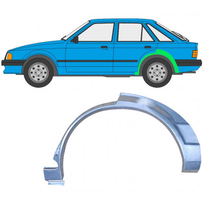 FORD ESCORT 1980-1986 5 DÖRRAR BAKRE STÄNKSKYDD REPARATIONSPANEL / VÄNSTER