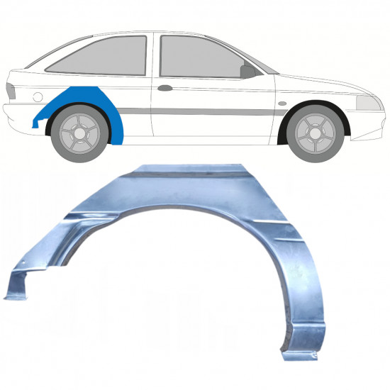 Sidovägg hjulhuskant för Ford Escort 1995-2000 / Höger 7814