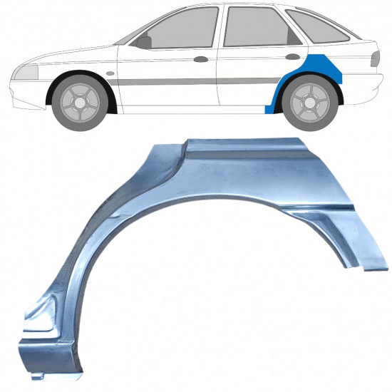 Sidovägg hjulhuskant för Ford Escort 1995-2000 / Vänster 8991