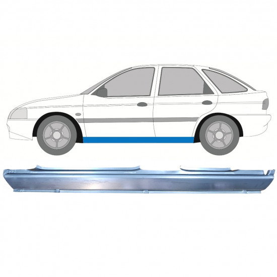 Tröskelplåt för Ford Escort 1995-2000 / Vänster 8989