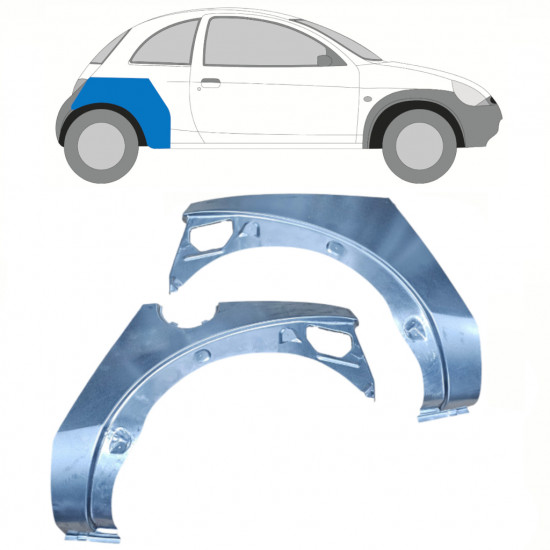 Sidovägg hjulhuskant för Ford KA 1996-2008 / Vänster+Höger / Set 10771