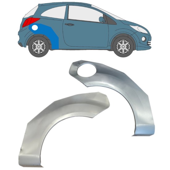 Sidovägg hjulhuskant för Ford Ka 2008-2016 / Vänster+Höger / Set 15065 Sidovägg hjulhuskant för Ford Ka 2008-2016 / Vänster+Höger / Set 15065