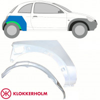 Inre + yttre bak skärm reparationspanel för Ford KA 1996-2008 / Höger / Set 10775