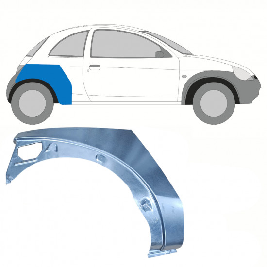 Sidovägg hjulhuskant för Ford KA 1996-2008 / Höger 10769