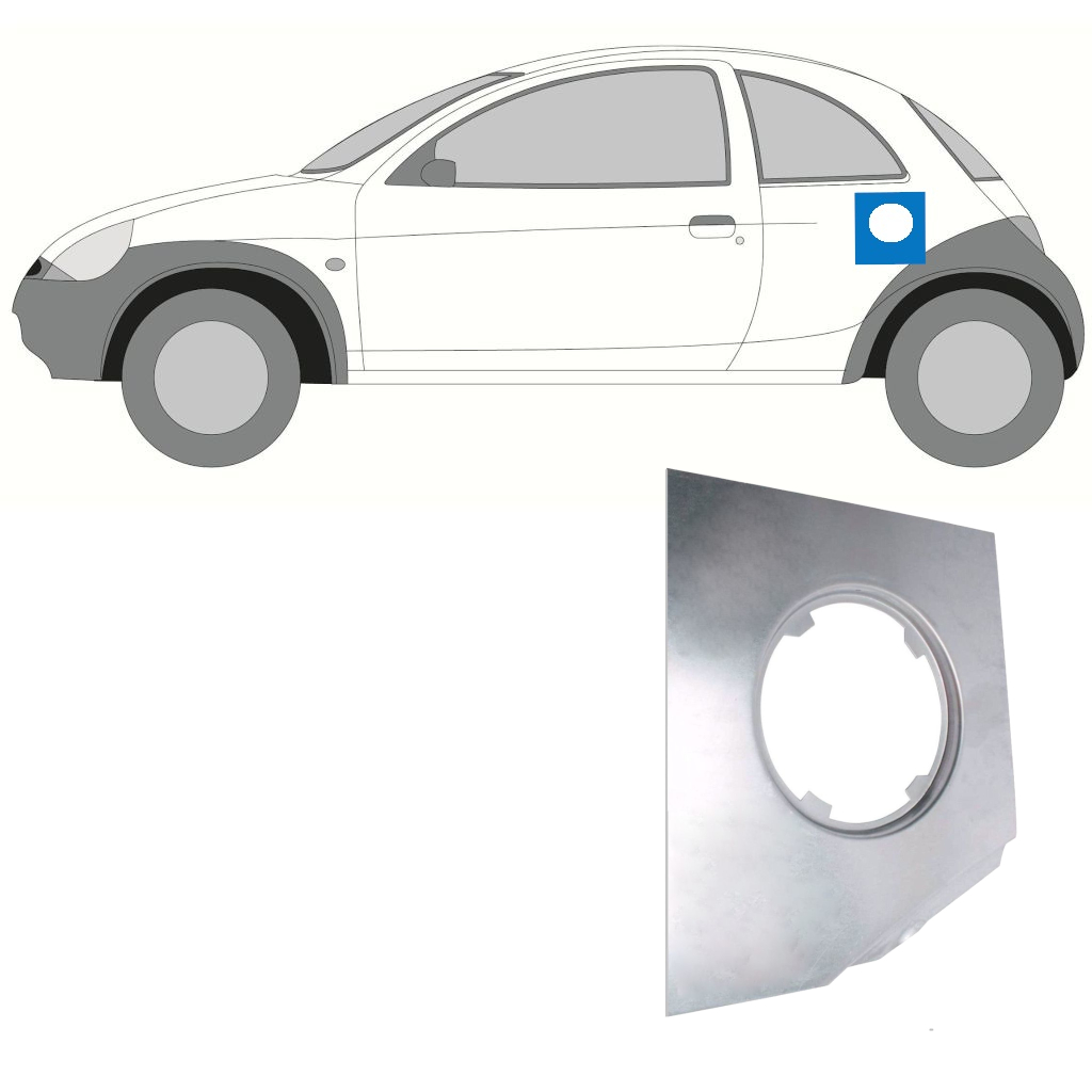 Reparationspanel För Tanklock För Ford Ka 1996-2008 7252