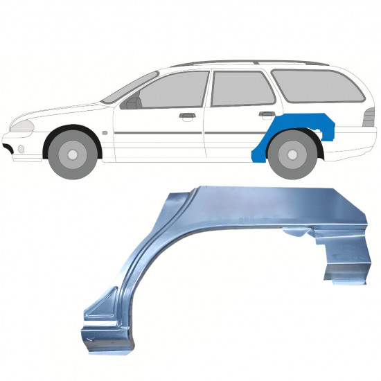 Sidovägg hjulhuskant för Ford Mondeo 1993-2000 / Vänster / COMBI 8050