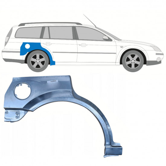 Sidovägg hjulhuskant för Ford Mondeo 2000-2007 / Höger / COMBI 8044