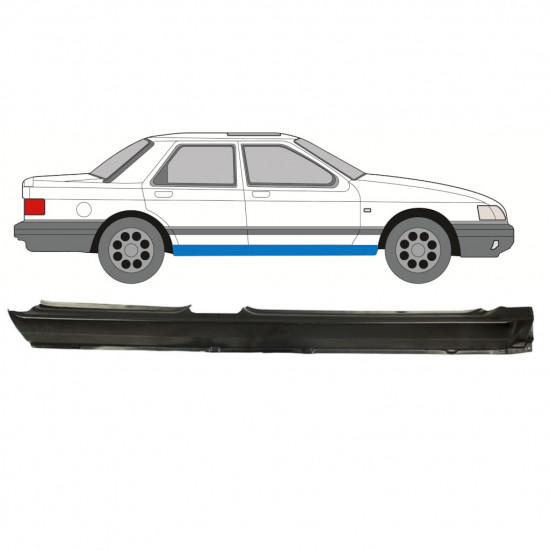 Tröskelplåt för Ford Sierra 1982-1993 / Höger 7440