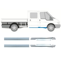 Tröskelplåt reparationspanel för Ford Transit 2000-2013 / Vänster+Höger / Set 9698