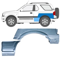 Sidovägg hjulhuskant för Opel Frontera B 1999-2002 / Vänster / Set 12838