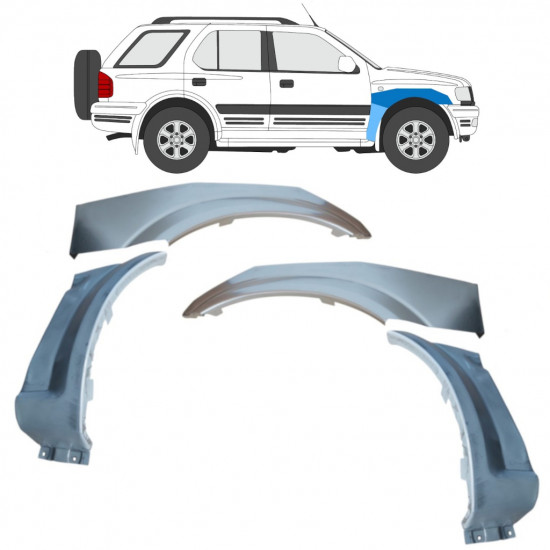 Reparationspanel till framskärm för Opel Frontera B 1999-2002 / Set 11204