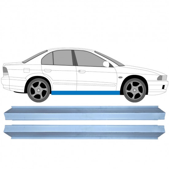 Tröskelplåt reparationspanel för Mitsubishi Galant 1996-2003 / Set 11358