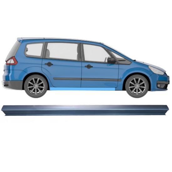 Tröskelplåt reparationspanel för Ford Galaxy 2006-2015 / Vänster = Höger (symmetrisk) 16187