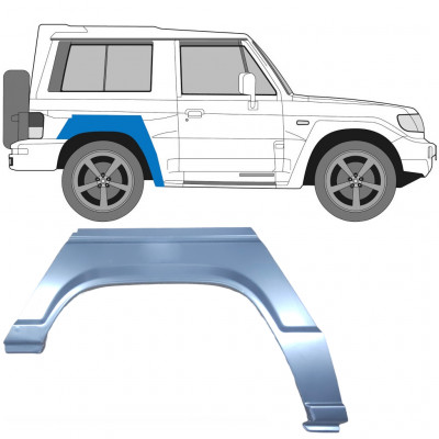 Sidovägg hjulhuskant för Hyundai Galloper 1991- / Höger /  6656