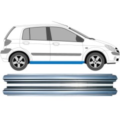 Tröskelplåt reparationspanel för Hyundai Getz 2002-2010 / Vänster+Höger / Set 11370