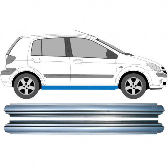 Tröskelplåt reparationspanel för Hyundai Getz 2002-2010 / Set 11370