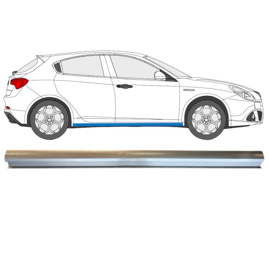 Nedre tröskelplåt reparationspanel för Alfa Romeo Giulietta 2010-2020 / Höger 15002