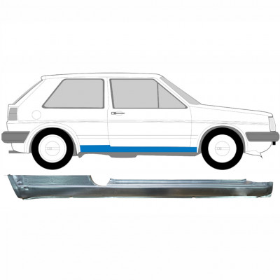 VW GOLF 2 1982- 3 DÖRRAR TRÖSKELPLÅT TILL / HÖGER