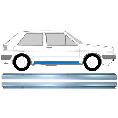 VW GOLF 2 1982-1992 TRÖSKELPLÅT / HÖGER = VÄNSTER / UPPSÄTTNING