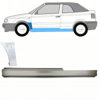 Reparationspanel för tröskel + fram skärm för VW Golf 3 1993-1998 / Vänster / CABRIO / Set 10201