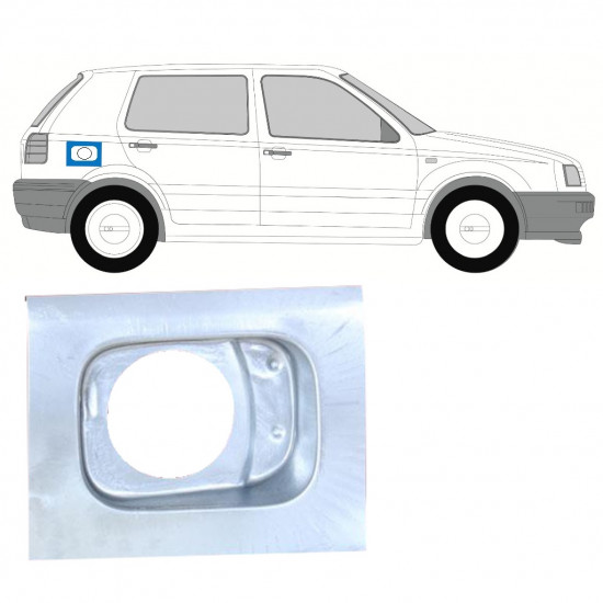 VOLKSWAGEN GOLF 3 1991- PANEL FÖR REPARATION AV BRÄNSLEHÅL