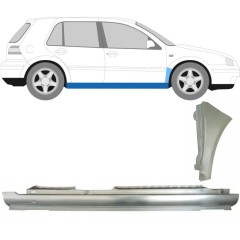 Tröskel + fram skärm reparationspanel för Volkswagen Golf 4 1997-2006 / Höger / Set 8727