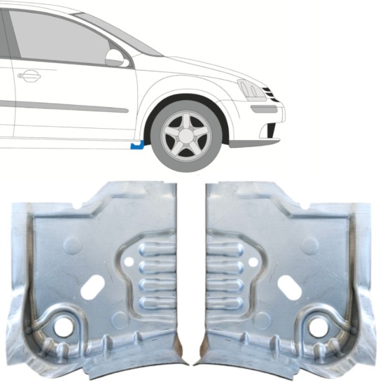 Reparationspanel för tröskelände för Volkswagen Golf 5 2003-2009 / Vänster+Höger / Set 14909 Reparationspanel för tröskelände för Volkswagen Golf 5 2003-2009 / Vänster+Höger / Set 14909