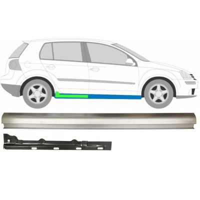 Reparationspanel för inre och yttre tröskel för Volkswagen Golf 5 2003-2009 / Höger / Set 11708