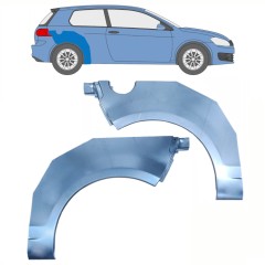 Sidovägg hjulhuskant för Volkswagen Golf 6 2008-2013 / Vänster+Höger / Set 10071