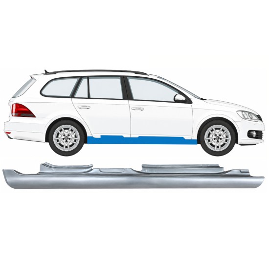 Tröskelplåt för Volkswagen Golf 6 2008-2013 / Höger / COMBI 17047