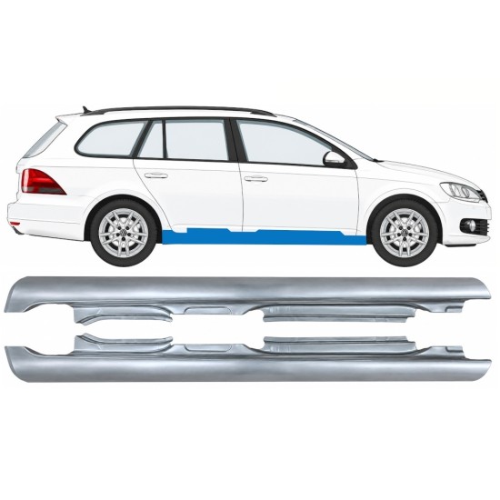 Tröskelplåt för Volkswagen Golf 6 2008-2013 / Vänster+Höger / COMBI 17049