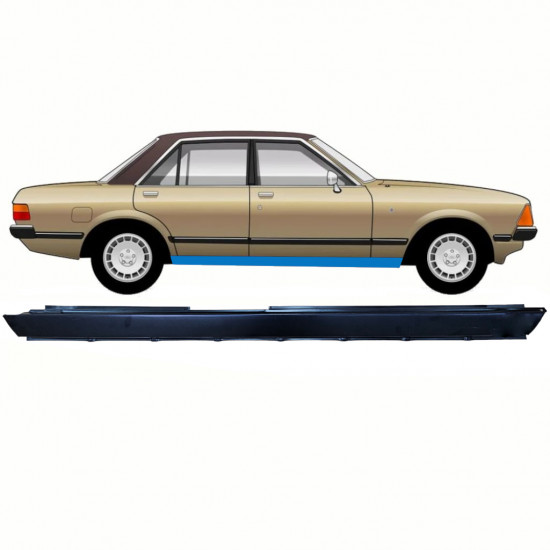 Tröskelplåt reparationspanel för Ford Granada 1977-1985 / Höger 8774