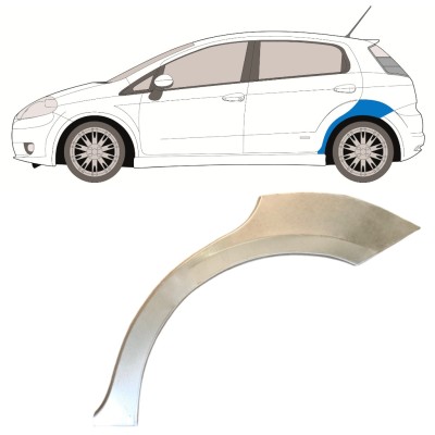 Sidovägg hjulhuskant för Fiat Grande Punto Evo 2005- / Vänster 14760