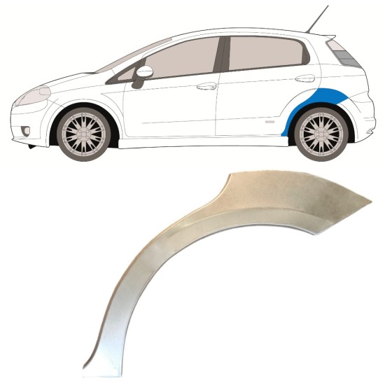 Sidovägg hjulhuskant för Fiat Grande Punto Evo 2005- / Vänster 14760 Sidovägg hjulhuskant för Fiat Grande Punto Evo 2005- / Vänster 14760