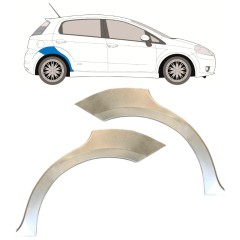 Sidovägg hjulhuskant för Fiat Grande Punto Evo 2005- / Vänster+Höger / Set 14761