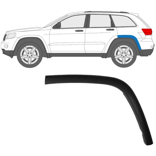 Prydnadslist stänkskärm list för Jeep Grand Cherokee 2010-2021 / Vänster 15850