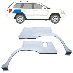 Sidovägg hjulhuskant för Jeep Grand Cherokee 2004-2010 / Vänster+Höger / Set 10657