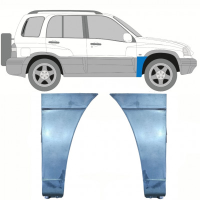 Reparationspanel till framskärm för Suzuki Grand Vitara 1997-2005 / Vänster+Höger / Set 10126