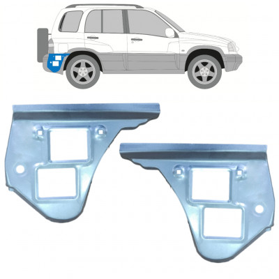 Sidovägg hjulhuskant för Suzuki Grand Vitara 1997-2005 / Set 11698