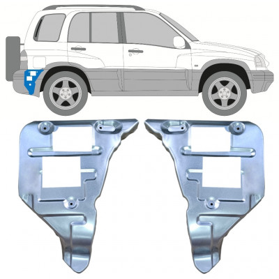 Reparationspanel för bakre stötfångare för Suzuki Grand Vitara 1997-2005 / Set 11701