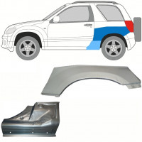 Tröskelplåt + sidovägg hjulhuskant för Suzuki Grand Vitara 2005-2012 / Vänster / Set 10841