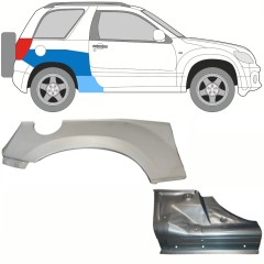 Tröskelplåt + sidovägg hjulhuskant för Suzuki Grand Vitara 2005-2014 / Höger / Set 10840