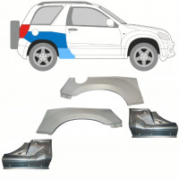 Tröskelplåt + sidovägg hjulhuskant för Suzuki Grand Vitara 2005-2012 / Set 10842