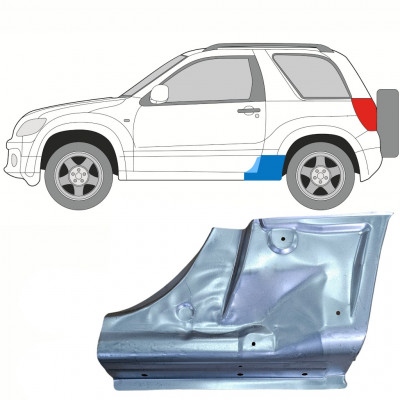 Tröskelplåt reparationspanel för Suzuki Grand Vitara 2005-2012 / Vänster 8688