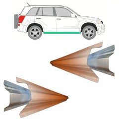 Reparationspanel för inre och yttre tröskel för Suzuki Grand Vitara 2005-2014 / Vänster+Höger / Set 11491